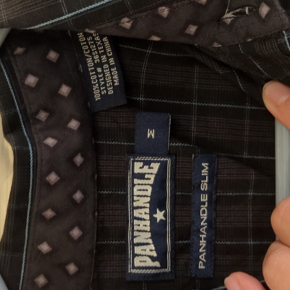 Vintage Panhandle | Long Sleeve Button Down | Black Pearl Snaps | EUC - Picture 2 of 7